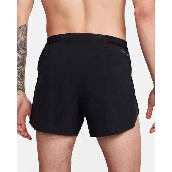Nike AeroSwift Dri-FIT ADV 4 Brief-Lined Running Shorts Black Small